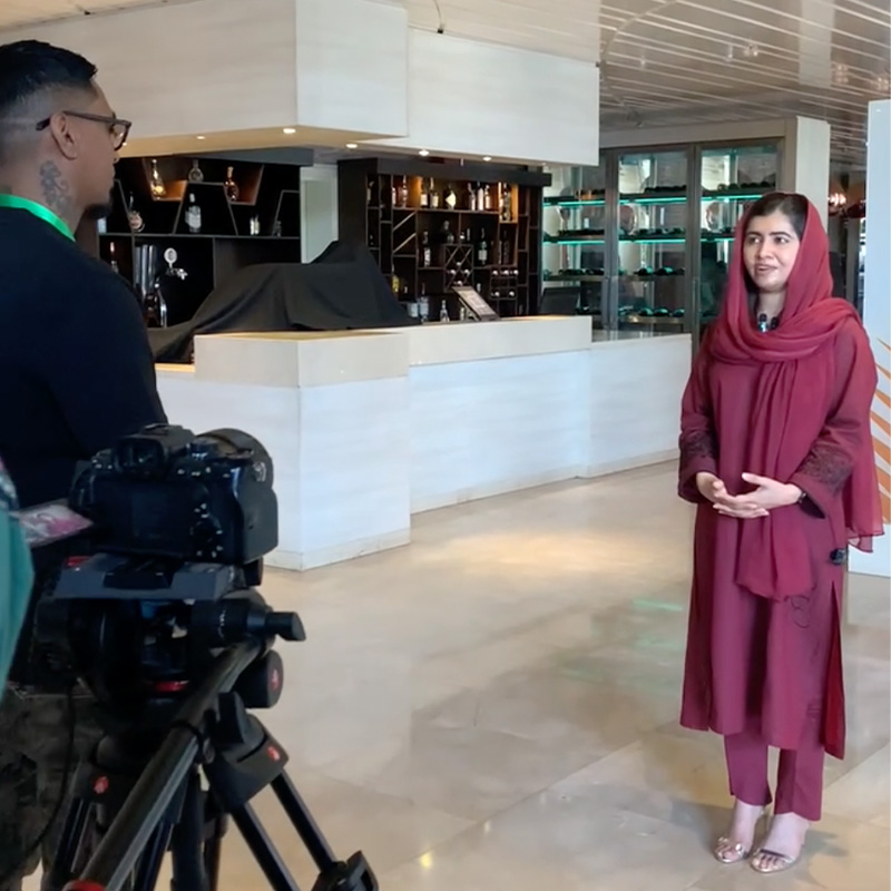 Polan with Malala