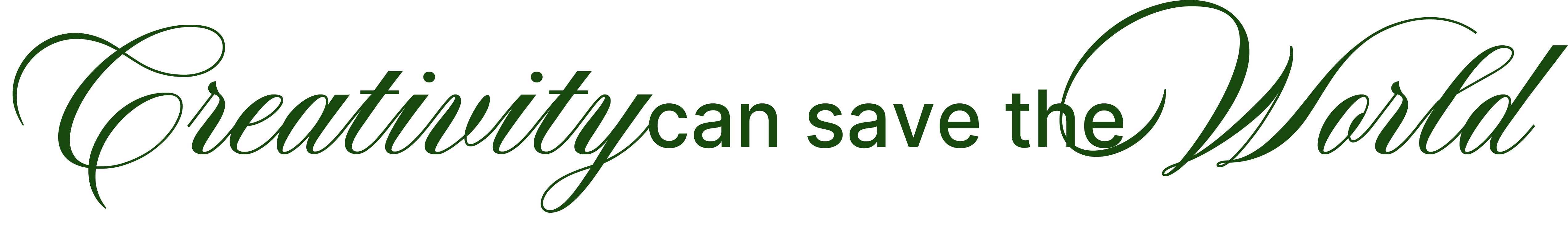 Creativity can save the World